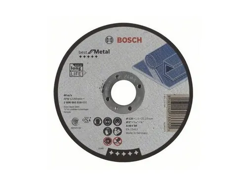 Круг отрезной 180х1.6x22.2 мм для металла Best BOSCH