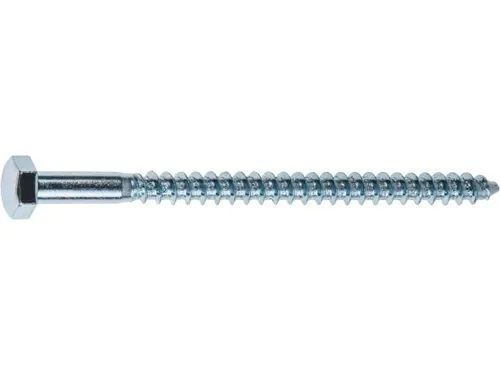 Шуруп 6х90 мм шестигр. головка, цинк, DIN 571 (100 шт в карт. уп.) STARFIX