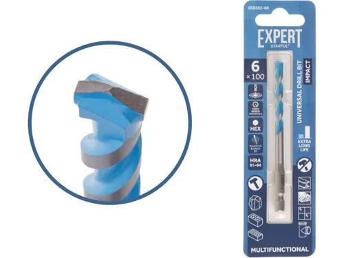 Сверло универсальное  6x100 мм MultiFunctional EXPERT STARTUL